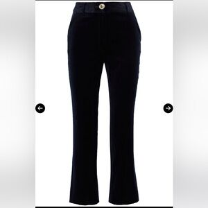 DIANE VON FURSTENBERG
Taytum cotton-blend velvet straight-leg pants US 2